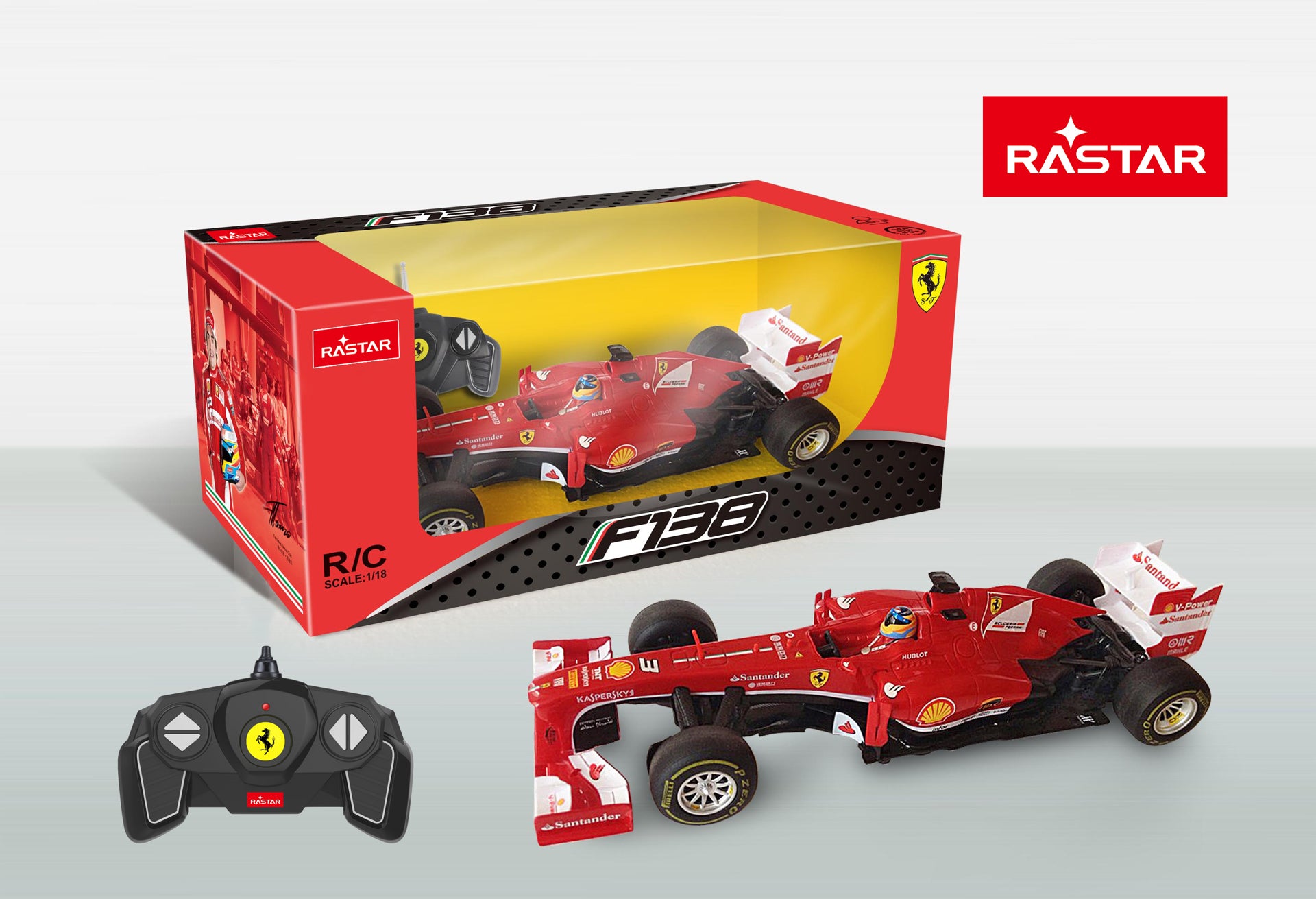 Masina cu telecomanda Rastar Ferrari F1 Rosu 53800