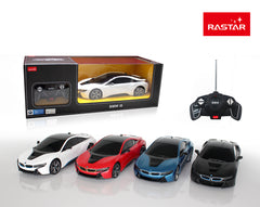 Masina cu telecomanda RASTAR  1/18 BMW I8 Negru 59200