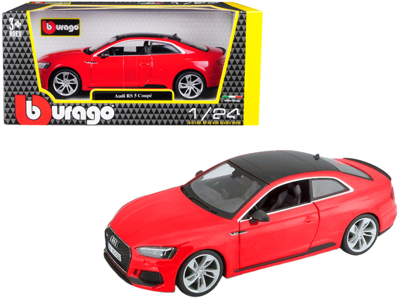 Macheta Masinuta  Bburago 1:24 Audi RS 5 Rosu, BB20001A-21090