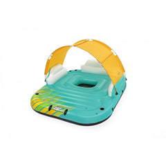 Insula plutitoare Bestway gonflabila cu parasolar, verde