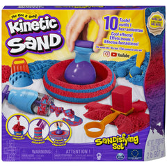 Set Kinetic Sand - Sandtastic, albastru si rosu, 907g