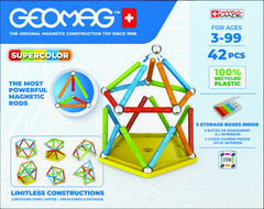 Set de constructie Geomag 383, Super Color 42 piese