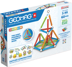 Set de constructie Geomag 384, Supercolor 60 piese