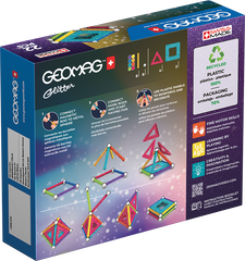 Set de constructie magnetic Geomag Glitter Panels 22 piese, 534