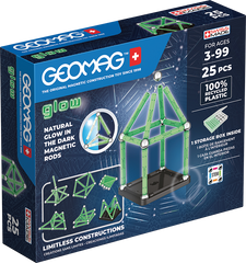 Set de constructie magnetic Geomag Glow 25 piese, 328