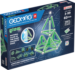 Set de constructie magnetic Geomag Glow 60 piese, 338