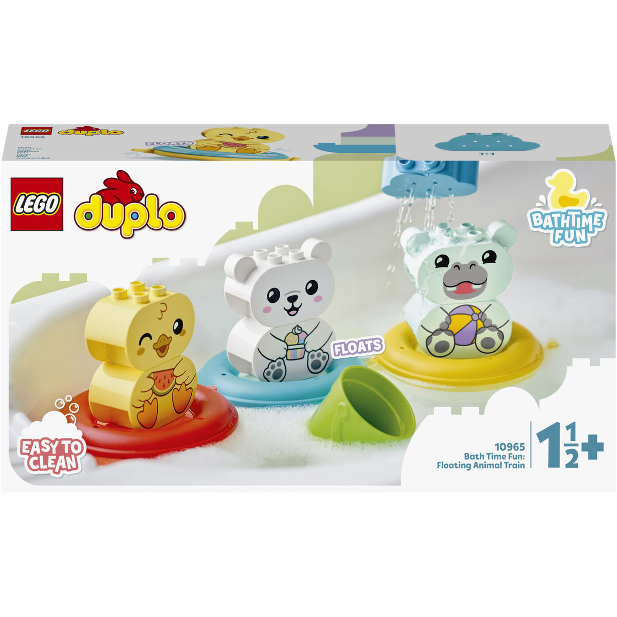 LEGO® DUPLO - Prima mea distractie la baie: Tren cu animale plutitoare 10965, 14 piese