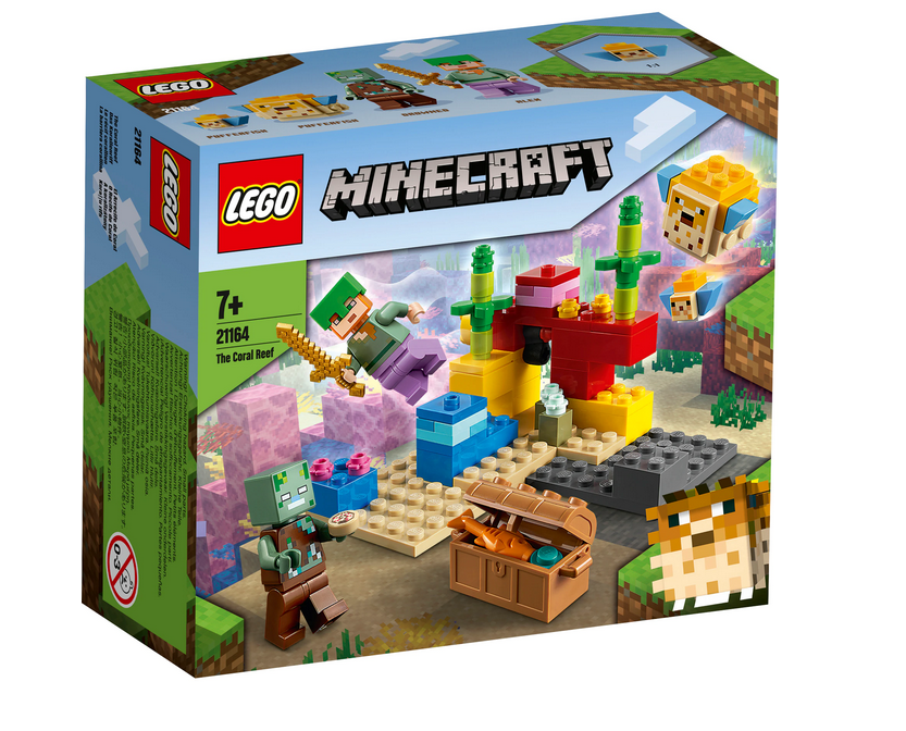 LEGO Minecraft - Reciful de corali 21164, 92 piese