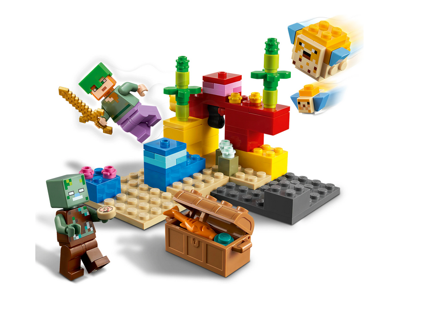 LEGO Minecraft - Reciful de corali 21164, 92 piese