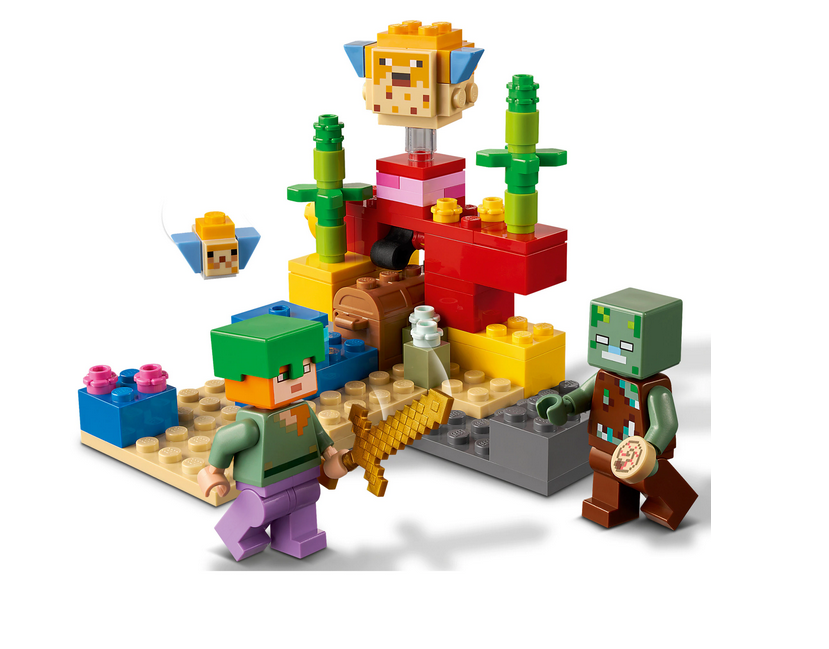 LEGO Minecraft - Reciful de corali 21164, 92 piese