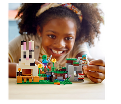 LEGO® Minecraft - Ferma de iepuri 21181, 340 piese