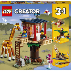 LEGO Creator 3 in 1 - Casuta in copac cu animale salbatice din safari 31116, 397 piese