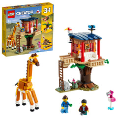 LEGO Creator 3 in 1 - Casuta in copac cu animale salbatice din safari 31116, 397 piese