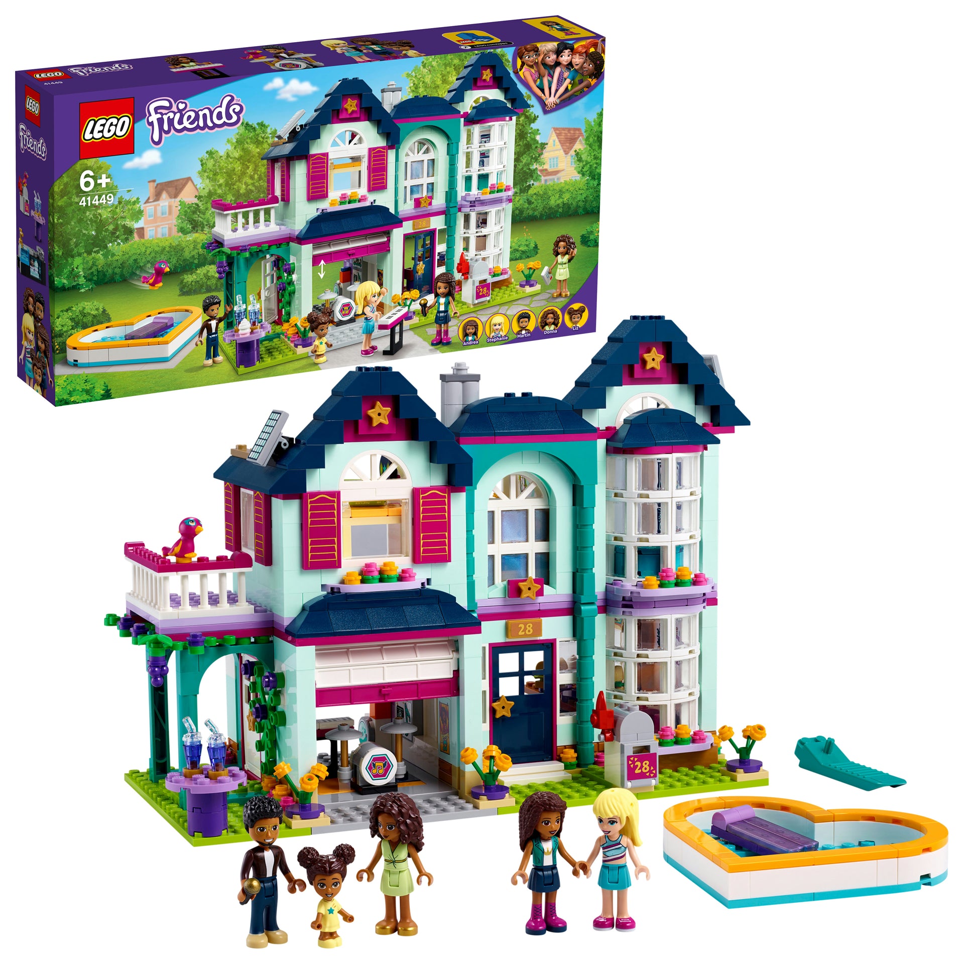 LEGO Friends - Casa familiei Andreei 41449, 802 piese