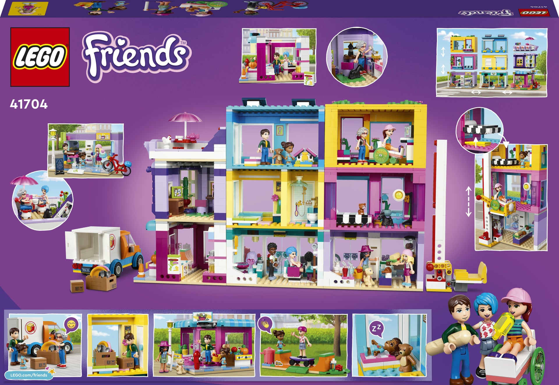 LEGO® Friends - Cladirea de pe Strada principala 41704, 1682 piese