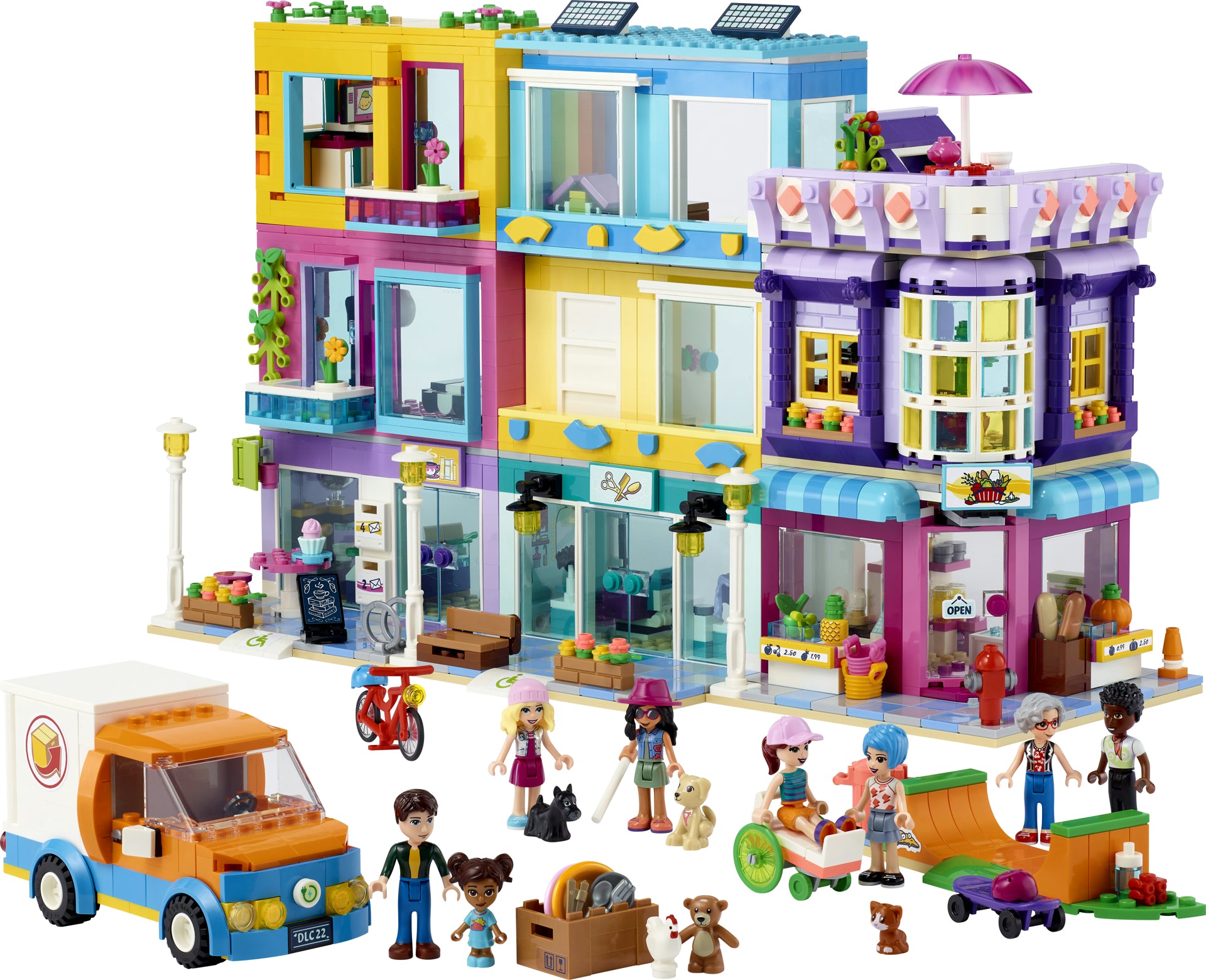 LEGO® Friends - Cladirea de pe Strada principala 41704, 1682 piese