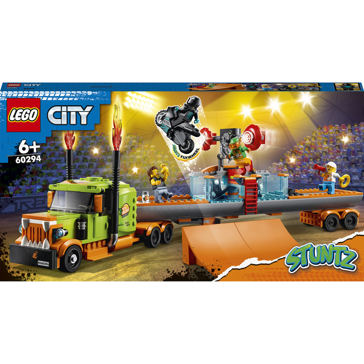 LEGO City Stuntz - Camion de cascadorii 60294, 420 piese