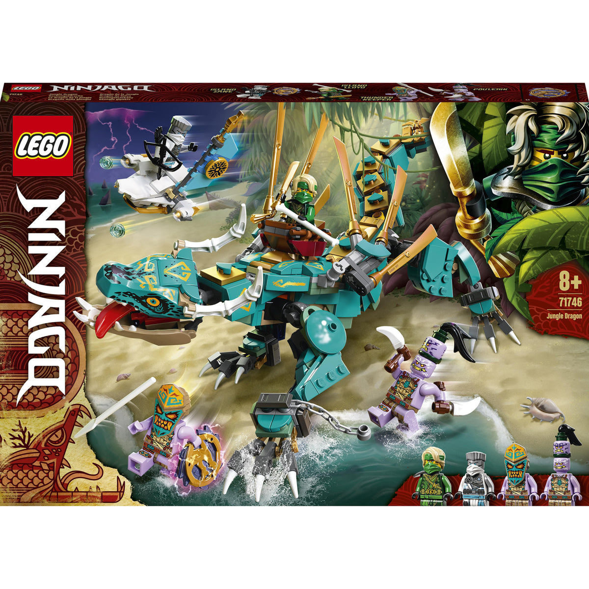 LEGO NINJAGO - Dragon de jungla 71746, 506 piese