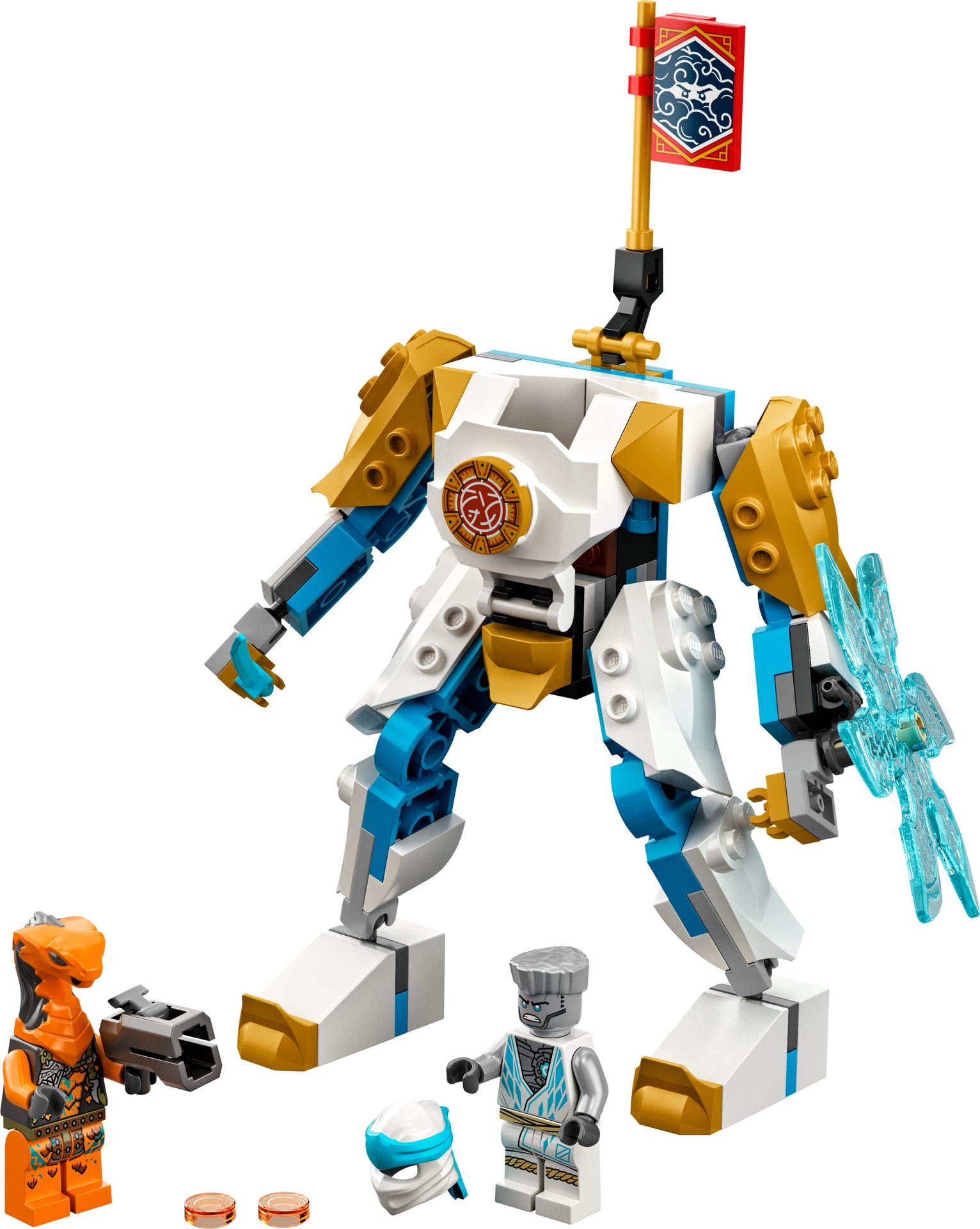 LEGO® NINJAGO - Robotul EVO Power Up al lui Zane 71761, 95 piese