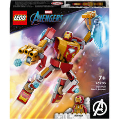 LEGO® Super Heroes - Armura de robot a lui Iron Man 76203, 131 piese