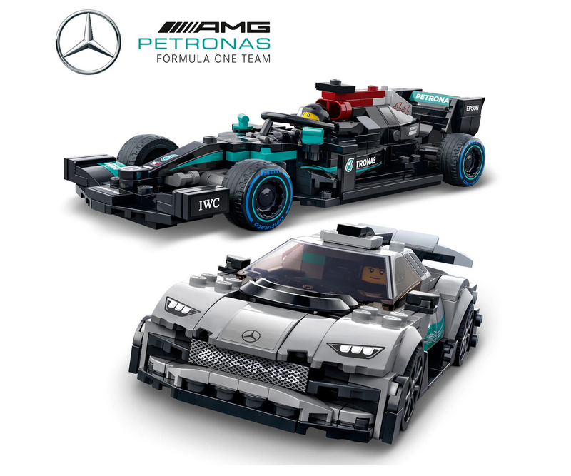 LEGO® Speed Champions - Mercedes-AMG F1 W12 E Performance si Mercedes-AMG Project One 76909, 564 piese