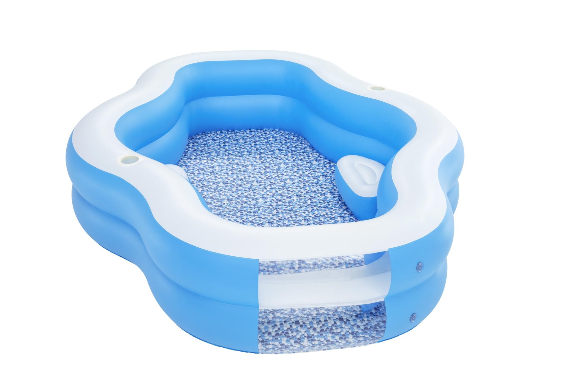 Piscina gonflabila familiala cu bancheta si suport de pahar Bestway, 270 x 198 x 51 cm, 54409