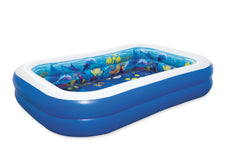 Piscina copii gonflabila aventura sub apa 3D, 262 x 175 x 51 cm, Bestway, 54177