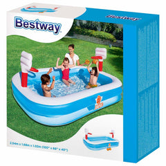 Piscina gonflabila pentru copii Bestway, Basketball Play Pool, 2.51m x 1.68m x 1.02m