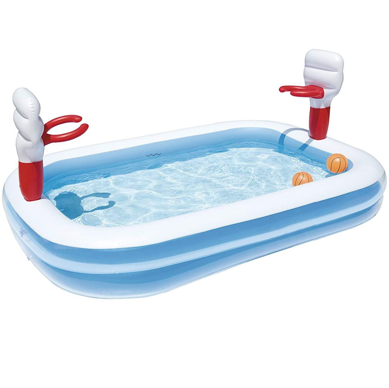 Piscina gonflabila pentru copii Bestway, Basketball Play Pool, 2.51m x 1.68m x 1.02m