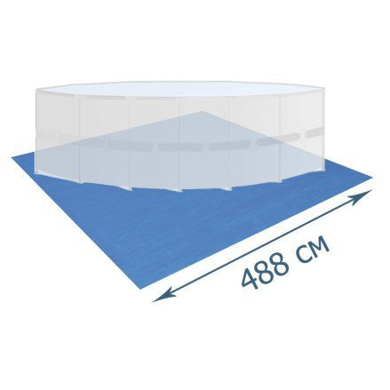 Covoras suport protectie pentru piscina, dimensiuni 488x488cm