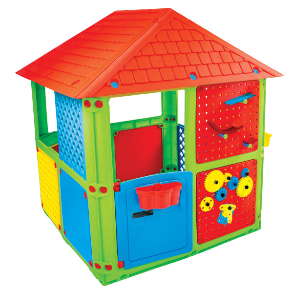 Casuta de joaca de exterior Mochtoys Smart House, 115 x 106 x 128 cm, 12323