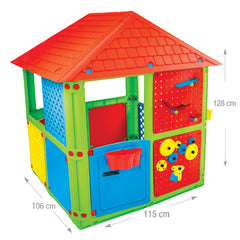 Casuta de joaca de exterior Mochtoys Smart House, 115 x 106 x 128 cm, 12323