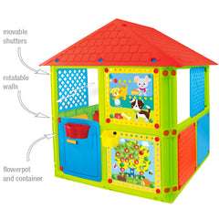 Casuta de joaca de exterior Mochtoys Smart House, 115 x 106 x 128 cm, 12323