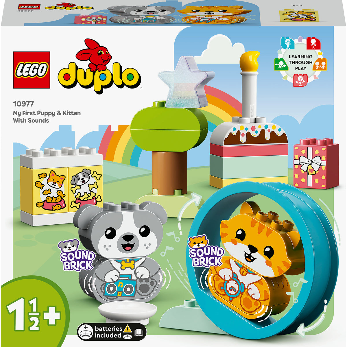 LEGO® DUPLO® - Primul meu catelus si primul meu pisoi cu sunete 10977, 22 piese