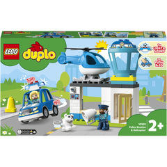 LEGO® DUPLO® - Sectie de politie si elicopter pentru salvare 10959, 40 piese