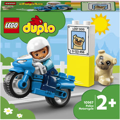 LEGO® DUPLO® - Motocicleta de politie pentru salvare 10967, 5 piese