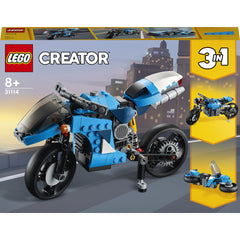 LEGO Creator 3 in 1 - Super motocicleta 31114, 236 piese