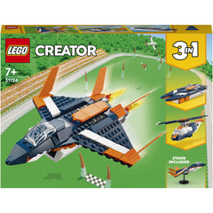 LEGO® Creator 3 in 1 - Avion supersonic 31126, 215 piese