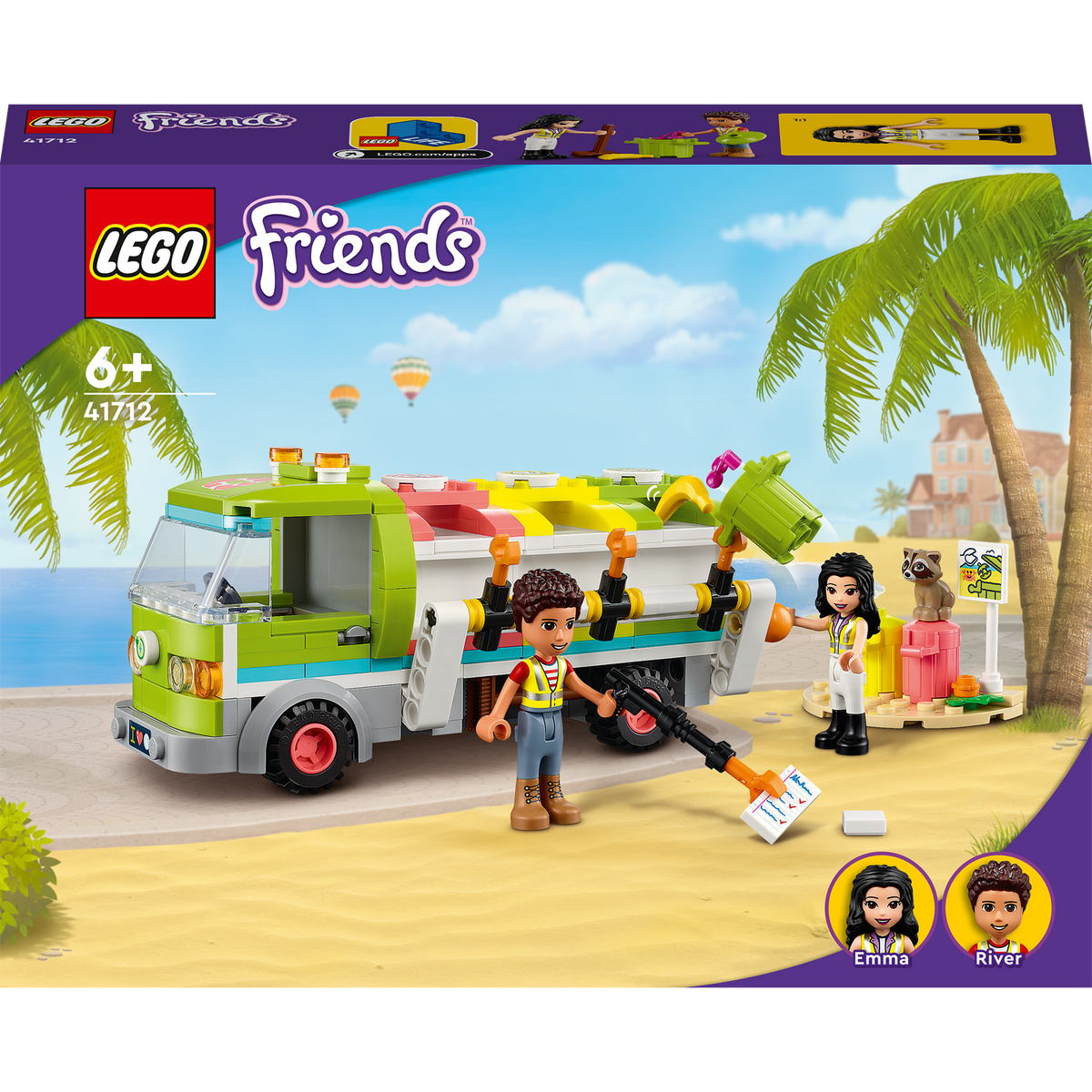 LEGO® Friends - Camion de reciclare 41712, 259 piese