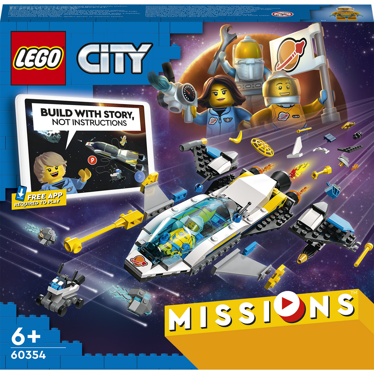 LEGO® City - Misiuni de explorare spatiala pe Marte 60354, 298 piese