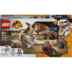 LEGO® Jurassic World - Dinozaur Atrociraptor: Urmarirea cu motocicleta 76945, 169 piese