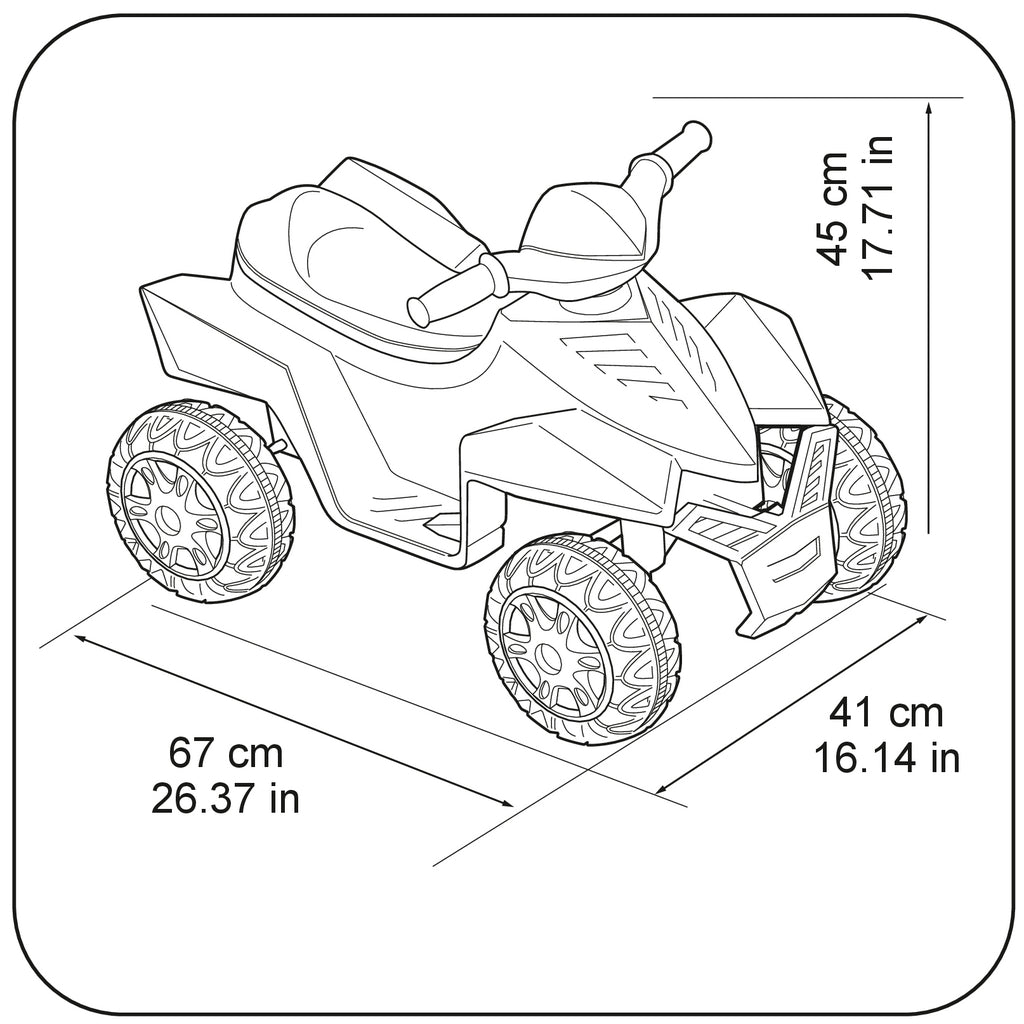 Quad racy Feber electric rosu, FB 11252