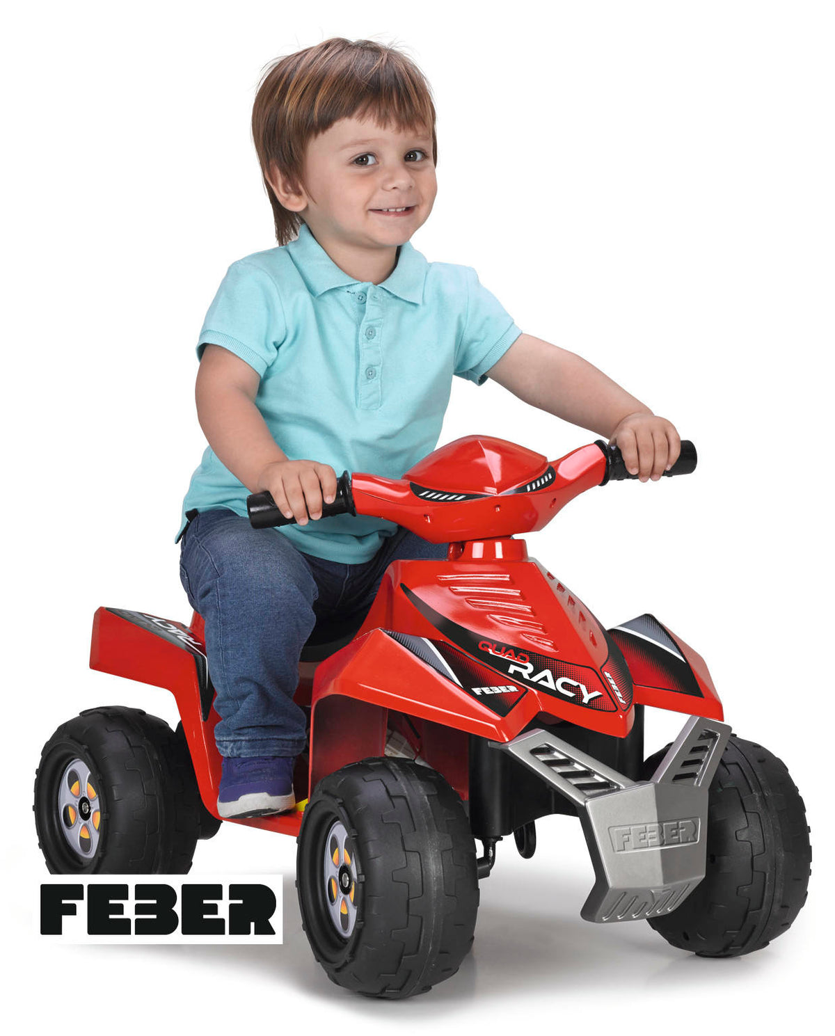 Quad racy Feber electric rosu, FB 11252