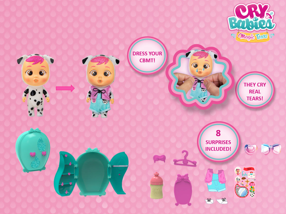 Papusa Mini Cry Babies Dress me up 81970R Roz