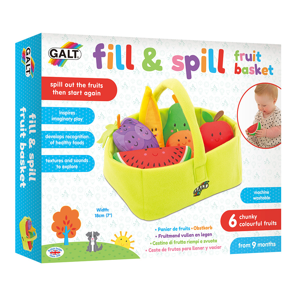 Cos cu fructe pentru bebelusi, Fill and Spill, Galt 1005410