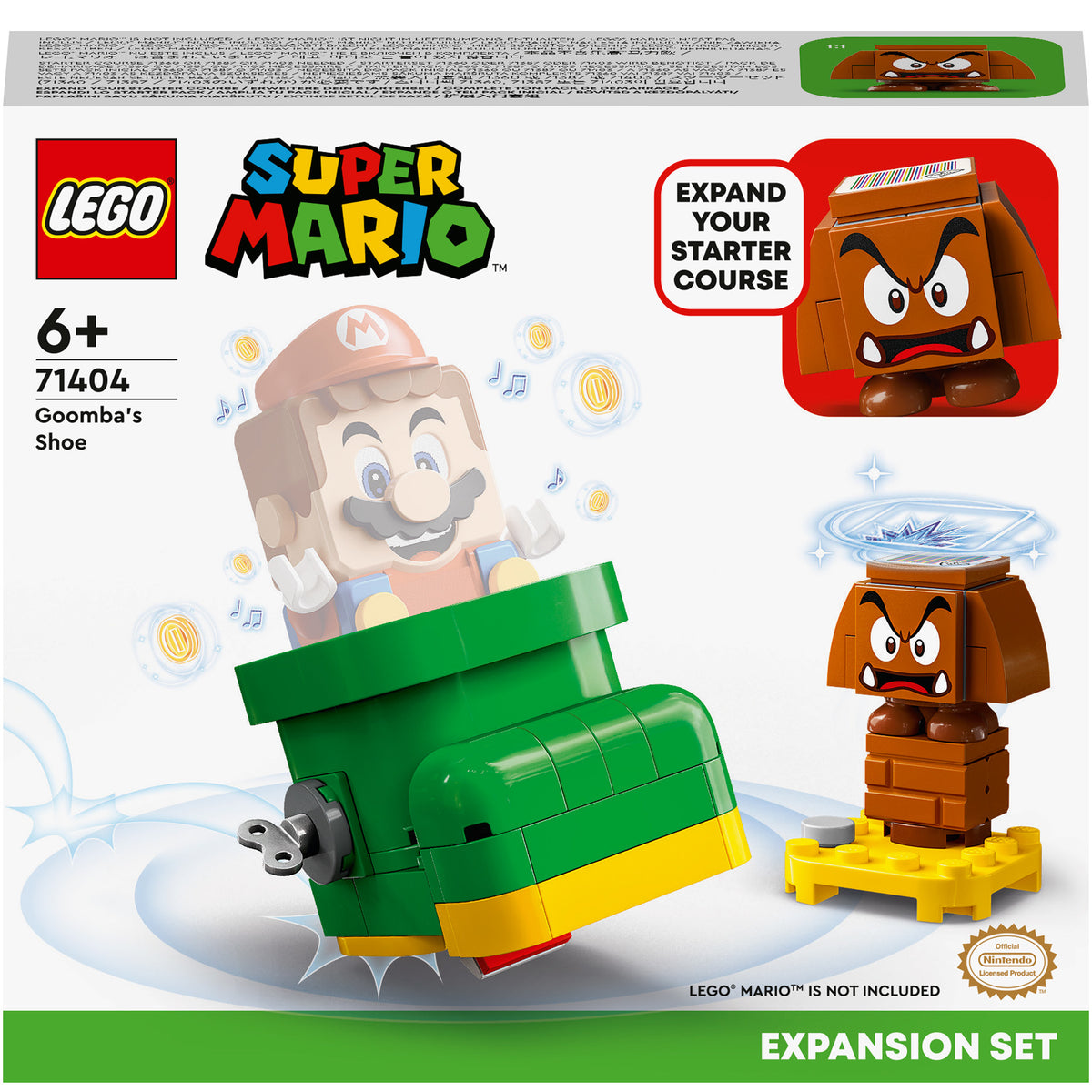 LEGO® Super Mario™ - Set de extindere - Pantoful lui Goomba 71404, 76 piese