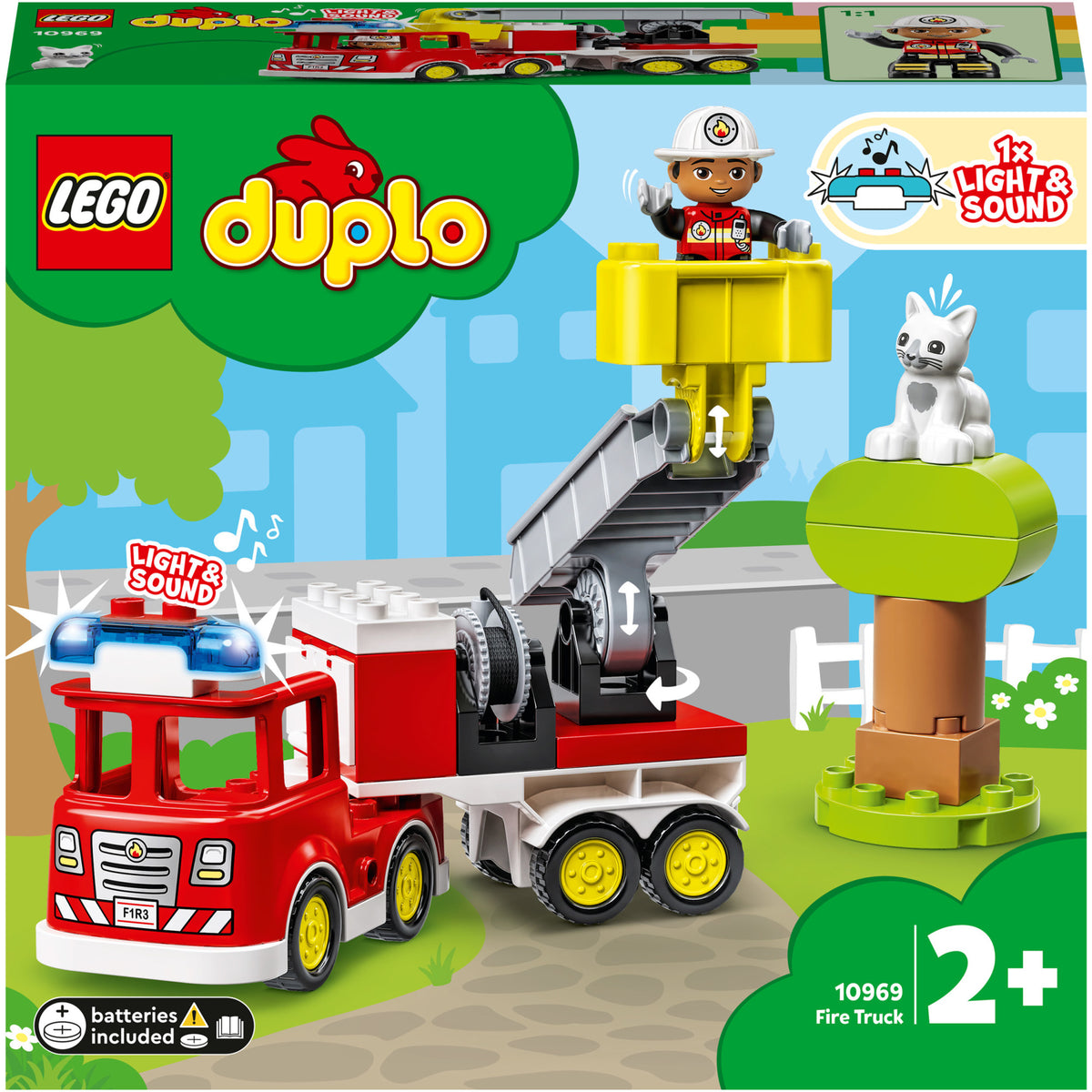 LEGO® DUPLO® - Camion de pompieri pentru salvare 10969, 21 piese