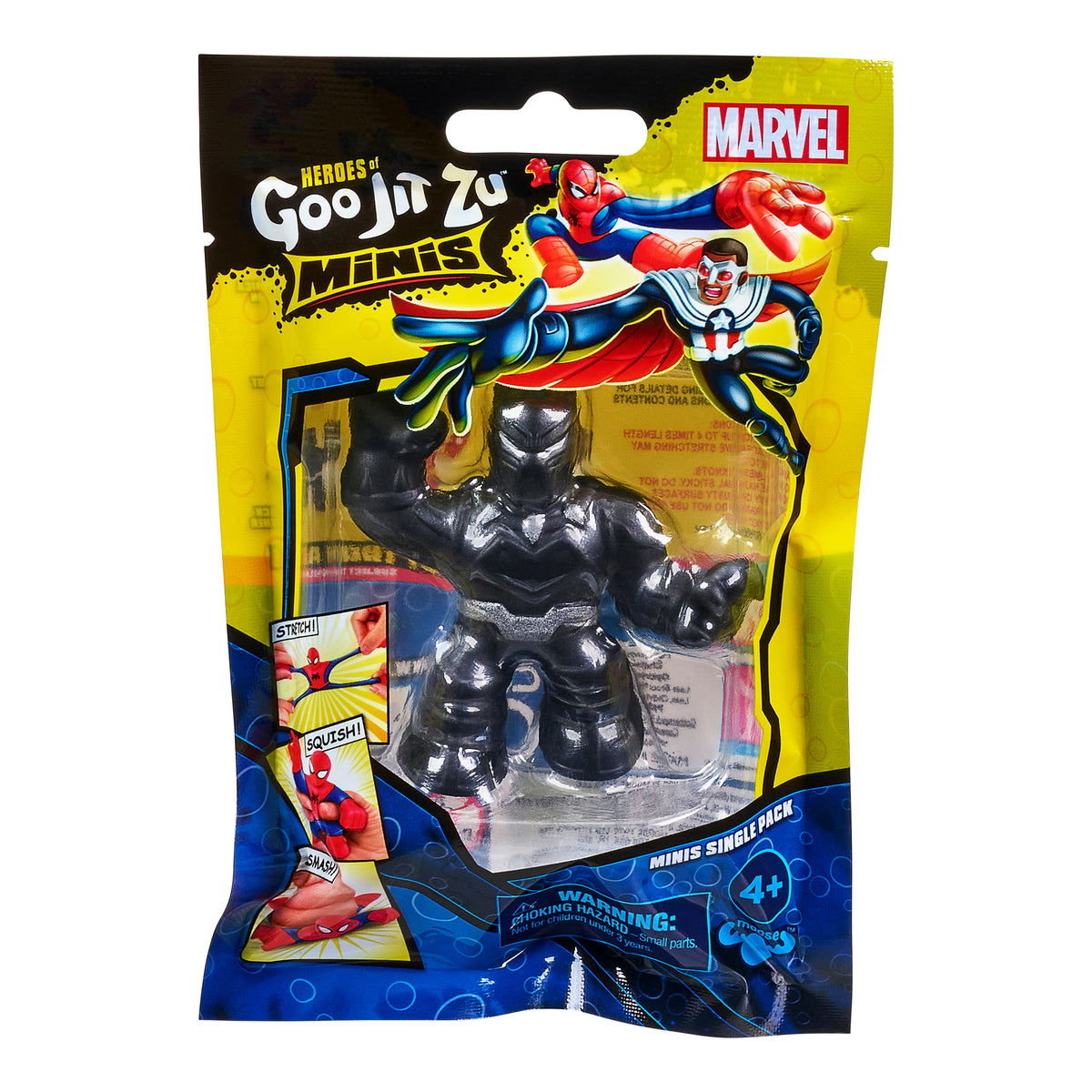 Figurina elastica Goo Jit Zu Minis S5 Marvel Black Panther 41380-41382