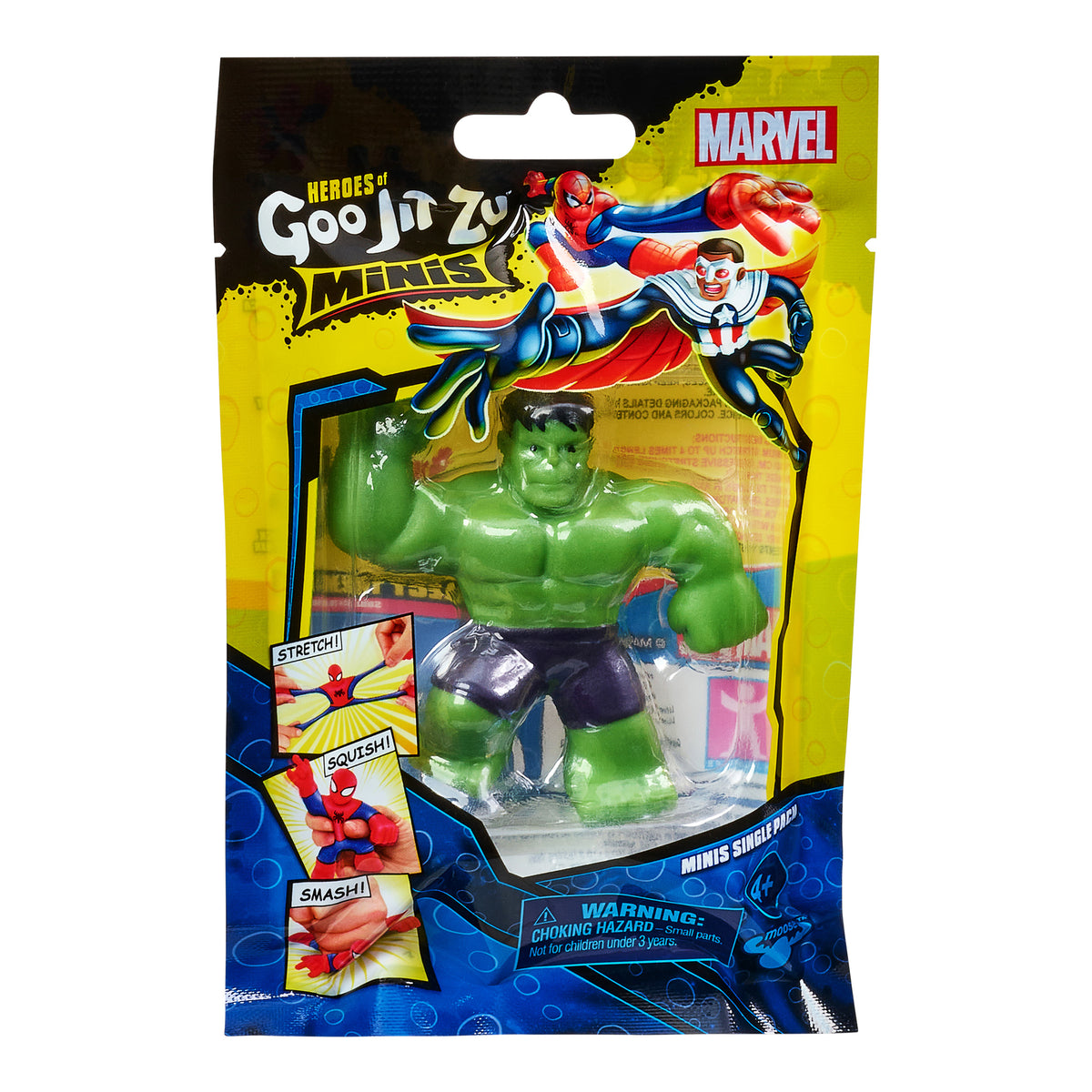 Figurina elastica Goo Jit Zu Minis S5 Marvel Hulk 41380-41385