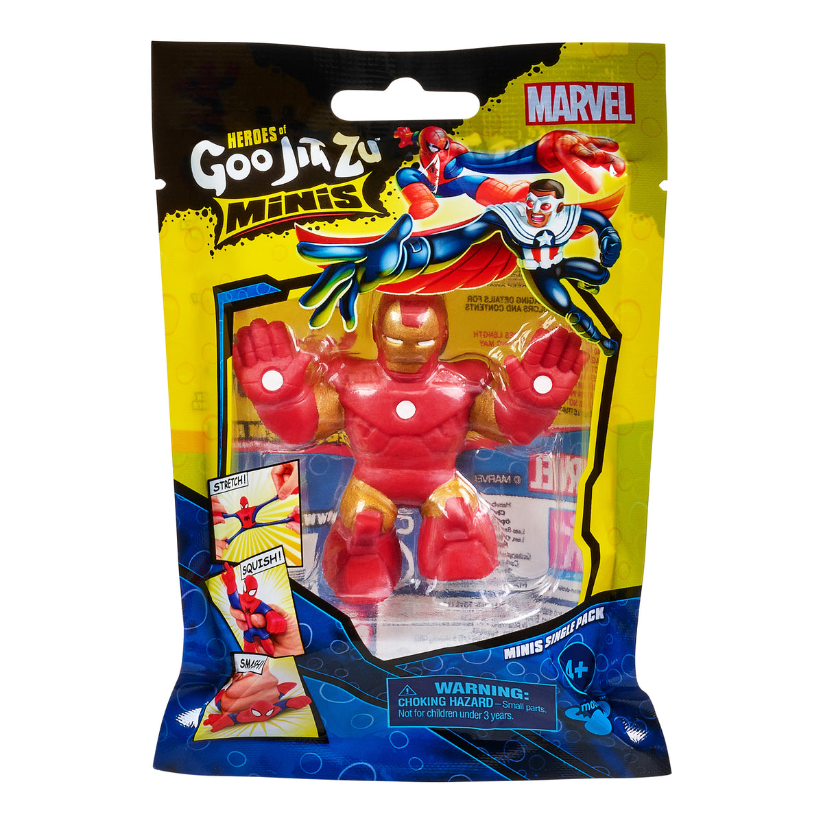 Figurina elastica Goo Jit Zu Minis S5 Marvel Iron Man 41380-41389